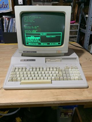 Tandy 1000 Hx Personal Computer Model 25 - 1053 With Vm - 4 Monitor