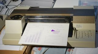 Hp 7475a Plotter -,  With Pens/serial - Power Cable