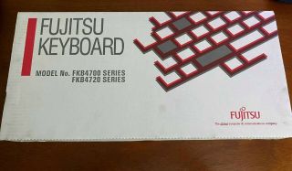 Fujitsu Fkb4700/4720 Vintage Keyboard Boxed,  Shape,  Peerless Switches