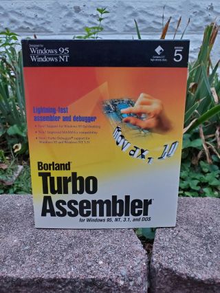 Borland Turbo Assembler 5.  0 For Windows 95,  Nt,  And Dos - 3.  5 Inch Floppies