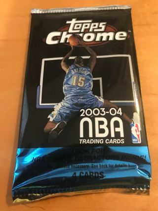 2003 - 04 Nba Topps Chrome Factory Pack Lebron James Rc/ Refractor?