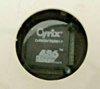 Vintage Cyrix 386 To 486 Clock - Doubled Upgrade Microprocessor Cx486srx - 25/50m P