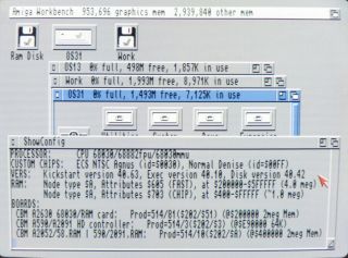 Commodore Amiga 2500 Desktop Computer Dual Boot 1.  3 3.  1 A2091 A2630 2000 GOTEK 2
