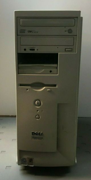 Vintage Dell Dimension Xps T600 Computer W/ Intel Pentium Iii Processor @ 600mhz
