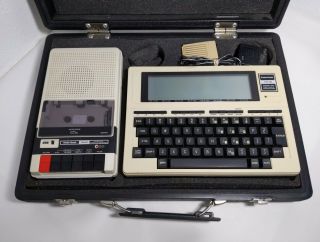 Vintage Tandy/radio Shack Trs - 80 Model 100 Portable Computer,  Cassette Recorder