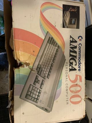 Commodore Amiga 500 Computer With Power Supply