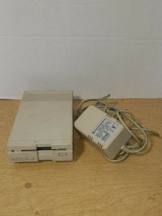 Commodore 1581 3 1/2 " Floppy Disk Drive With Power Cord Powers On