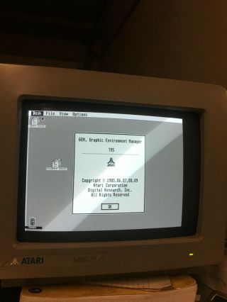 Atari 1040 STF - computer,  monitor and mouse ALL 2