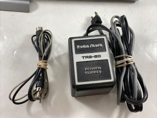 RADIO SHACK TRS - 80 Microcomputer System w/ Power Supply and Video Cable 3