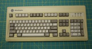 Silicon Graphics Keyboard & Missing One Key Part No.  021 - 0800 - 001 Sgi