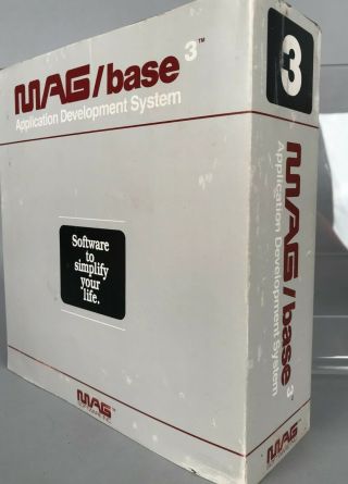 Mag/base3 Software - Application Development System W/ (5) 8 " Floppies 1983