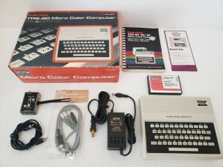 1982 Radio Shack Trs - 80 Mc - 10 Micro Color Computer W/ Box & Cords