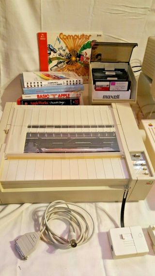 Apple IIc A2S4000 W/ Monitor,  Printer,  Games,  One Owner,  Many 2