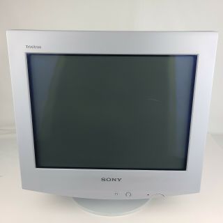 2001 Sony Vaio Trinitron 17 " Computer Pc Monitor Cpd - G220r Retro Video Gaming
