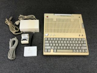 Apple Iic Computer A2s4000 With Power Supply & Cables
