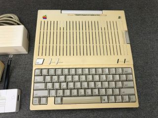 Apple IIc Computer A2S4000 with Power Supply & Cables 2