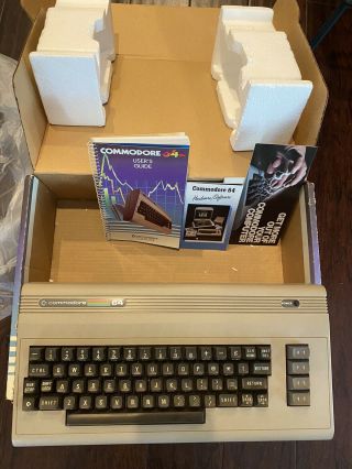 Commodore 64 Personal Computer Minty With Manuals And Disk Drive