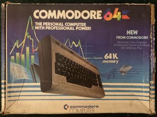 Commodore 64 W/ Box And Power Supply - And