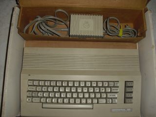 Commodore 64c Computer With Power Supply And Box Parts