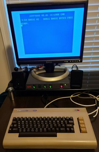 Great Commodore 64 Computer With Jiffydos And Modern Pla Replacement