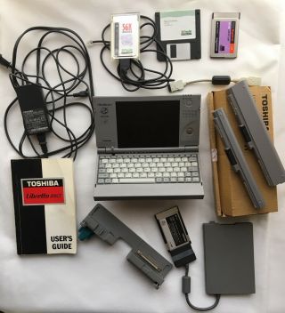 Toshiba Libretto 50ct Mini Notebook Plus Many Accessories