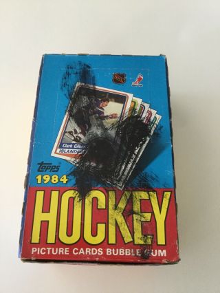 1984 - 85 Topps Hockey Wax Box 36 Ct Steve Yzerman Rookie Gretzky Cards