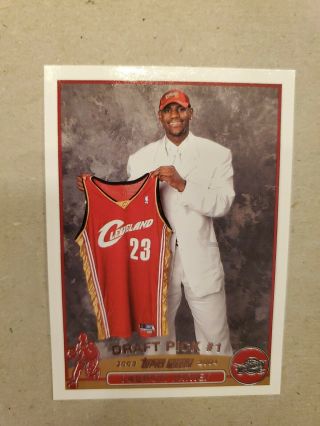 2003 - 2004 Topps Lebron James Rookie Card Rc