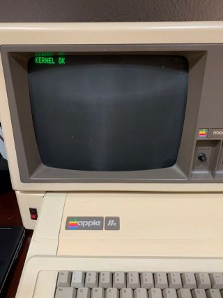 Apple iie 2e Computer & Monitor iii 3 Duo Disk Drive and Bootstrapping Cables 2