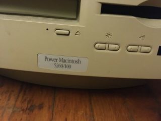 Apple Power Macintosh 5260/100 Computer,  Keyboard,  Mouse,  unit won ' t power on 2