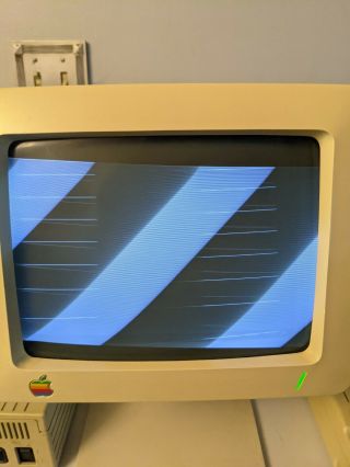 Apple IIc with Monitor,  External Hard Drive,  Monitor,  Stand and Cables 2