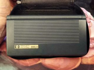 Vintage Hewlett Packard 200lx Palmtop Pc 2mb Ram W/ Padded Case