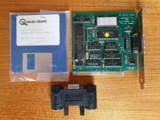 Music Quest - Pc Midi Card - 8 - Bit Isa Interface Roland Mpu - 401 Intelligent Mode