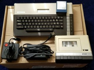 Atari 800xl Computer W/ 1010 Tape Drive,  Power Cord,  Controller & Miner 2049er