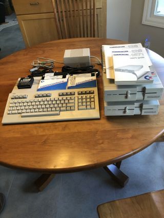 Commodore 128 Computer Dual 1571 Disk Drives With Fastload - Perfectly