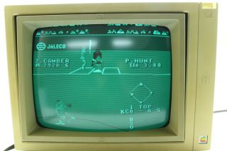 Vintage Apple Iie A2m6017 Green Monochrome Monitor,