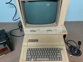 Apple IIe Enhanced Computer w/ Floppy Drives,  System Saver,  Extra Cards,  More 2