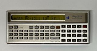 Sharp Pc - 1211 Pocket Computer & Ce - 121 Casette Interface (like Trs - 80 Pc - 1)