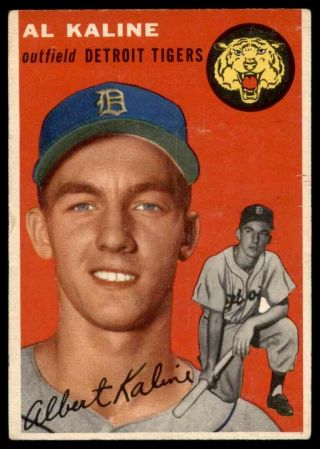 1954 Topps 201 Al Kaline Tigers Rookie Rc Ex,  To Ex - Mt