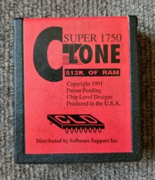 C64 Commodore 64 1750 Clone 512k Ram Expansion Reu Cartridge