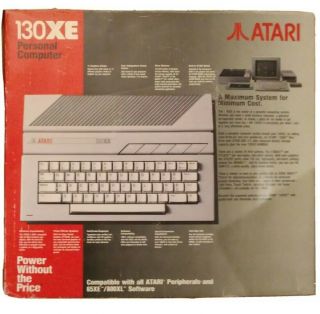 Atari 130xe Computer With Power Supply Monitor Cord