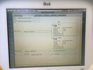 Apple Macintosh Mac iBook G3 clamshell indigo M6411 9GB HDD/128MB RAM 3