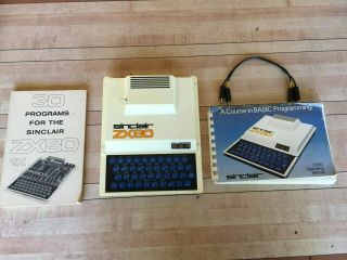 Vintage Sinclair Zx80 Computer & Program Guide