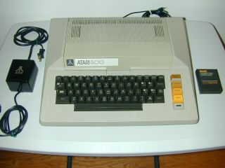 Atari 800 Computer With 48k Ram,  Basic Cartridge And Power Supply