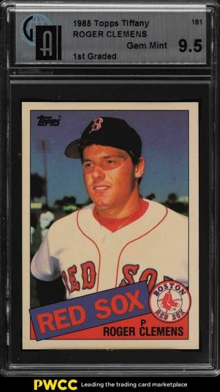 1985 Topps Tiffany Roger Clemens Rookie Rc 181 Gai 9.  5 Gem