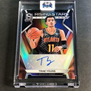 Trae Young 2018 Panini Spectra Rising Stars Signatures Auto Rookie Rc /75 Hawks