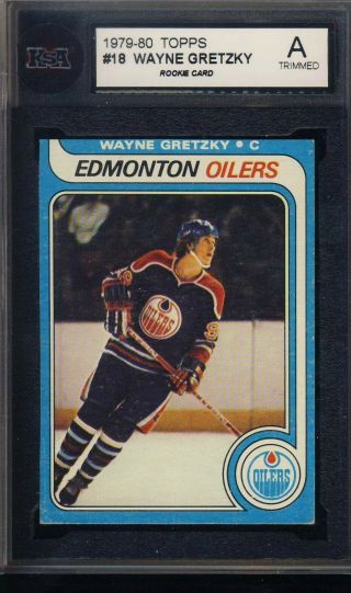 1979 - 80 Topps Wayne Gretzky 18 Rookie Ksa Authentic Trim Ships From Can & Usa