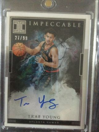 Trae Young 2018 Panini Impeccable Autograph Rookie