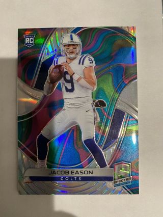 19 - 20 Panini Spectra Football Jacob Eason Tie Die Rc 4/4 Rare Colts Rookie