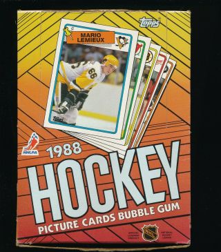 (2) - 1988 - 89 Topps Hockey Wax Box 36 - Factory Packs