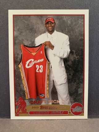 2003/2004 Topps Lebron James Rookie Card 221